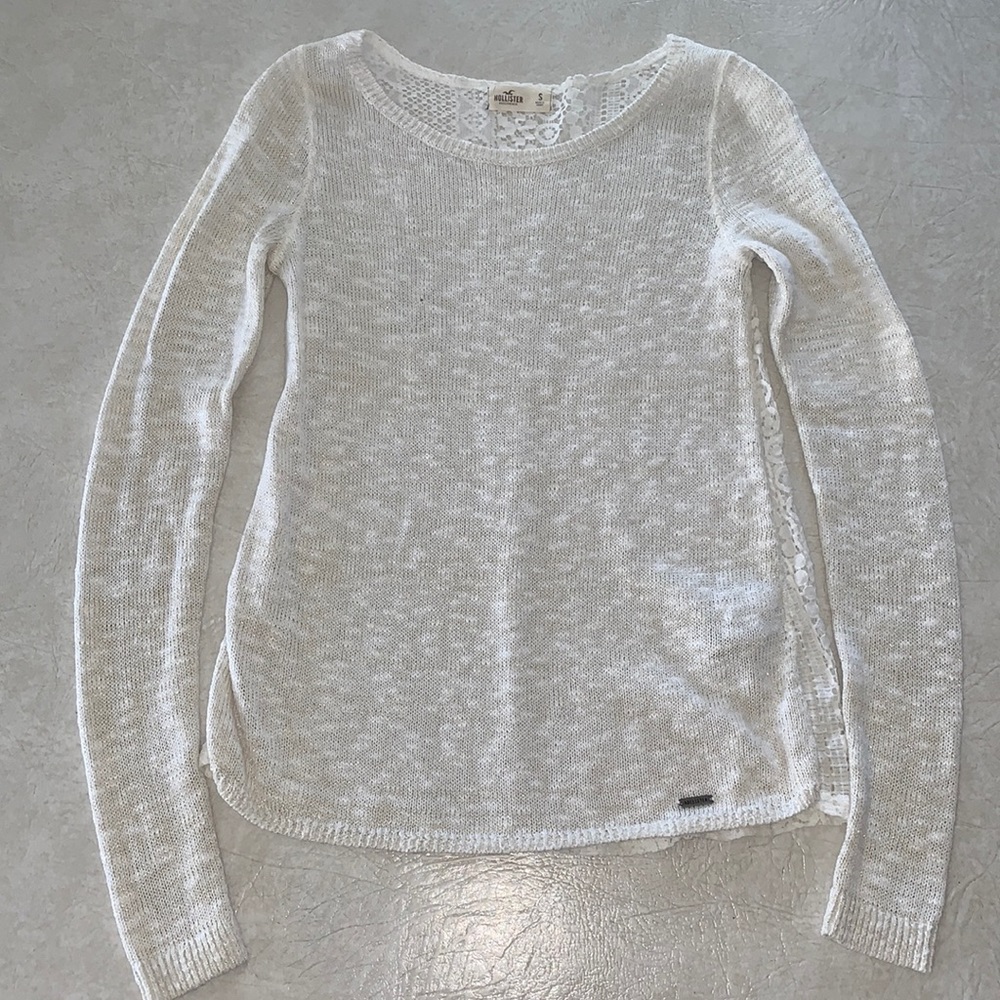 Hollister Sweater with Lace Back